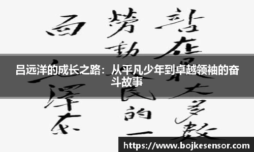 吕远洋的成长之路：从平凡少年到卓越领袖的奋斗故事